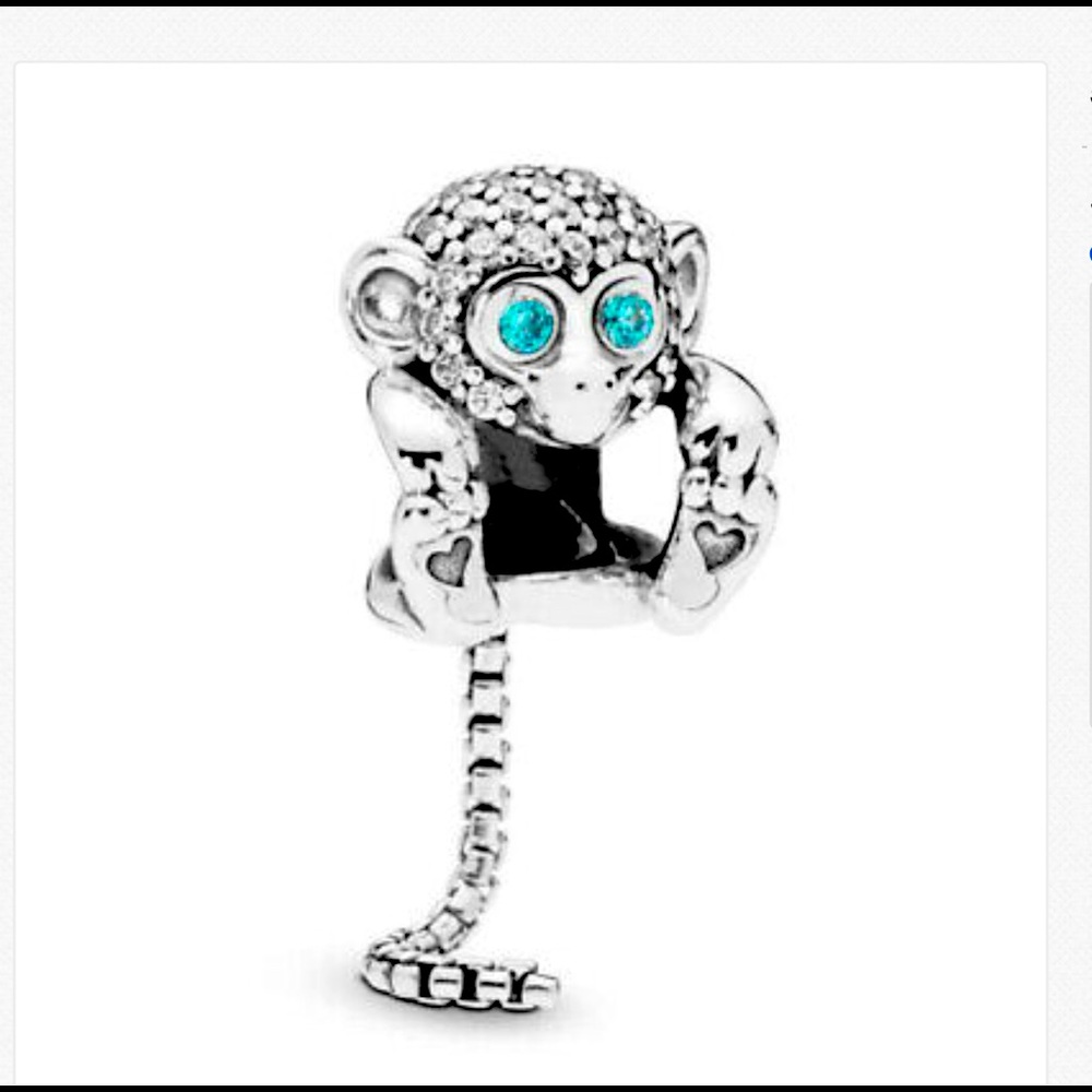 New Disney 925-White Gold Charm Bead